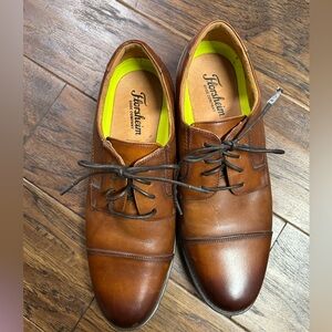 Florsheim ComforTech Ortholite men’s leather cap toe oxfords. NWOB flaws size 8D